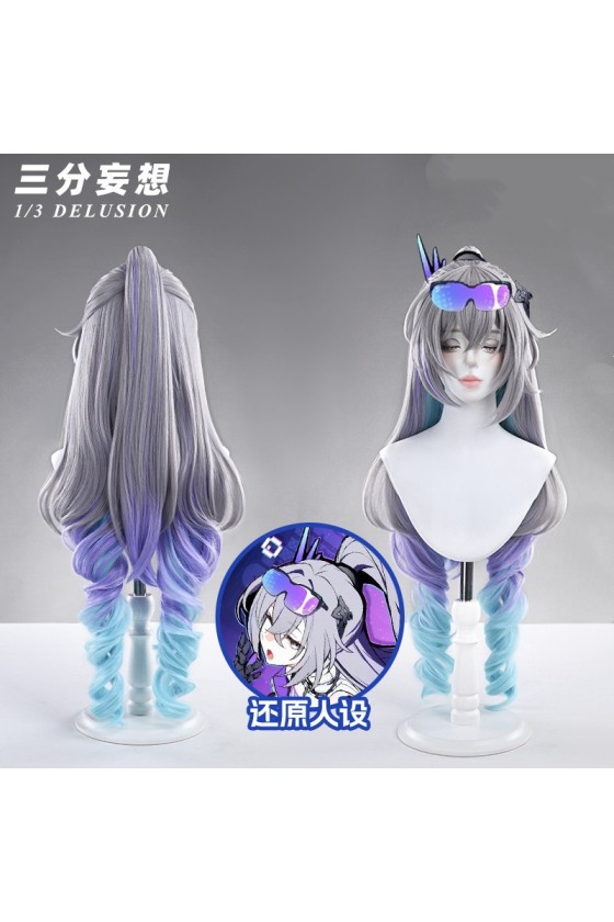 1/3 Delusion Honkai Star Rail Silver Wolf LV.999 Cosplay Wig